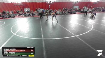 132 lbs Semifinal - Cade Aaberg, Team Nazar Training Center vs Dylan Weigel, Belmont-Platteville Youth Wrestling Club