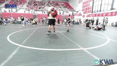 61 lbs Rr Rnd 1 - Lincoln Steiner, Mustang Bronco Wrestling Club vs Korey Maxwell, Choctaw Ironman Youth Wrestling