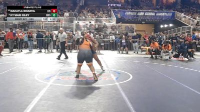235 lbs Quarterfinal - Makayla Brianvil, Lincoln Park Academy vs Ky`Mari Riley, Freedom (Tampa)