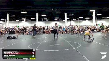 56 lbs Round 3 (8 Team) - Kellan Winters, U2 Upstate Uprising Blue vs Luke Briggs, Team Smash