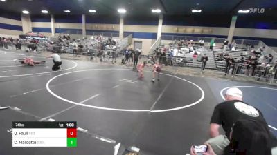 74 lbs Semifinal - Quintin Faull, Red Wave WC vs Cael Marcotte, SoCal Grappling WC