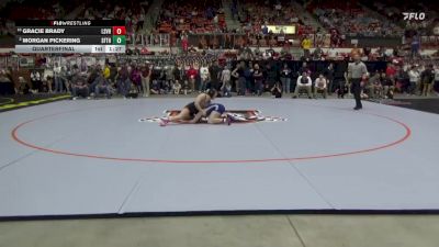 135 lbs Quarterfinal - Gracie Brady, Lindsborg-Smoky Valley HS vs Morgan Pickering, Santa Fe Trail Hs