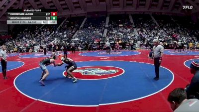 1A-157 lbs Quarterfinal - Brycin Hughes, Elbert County vs Christian Lange, Mt. Pisgah Christian School