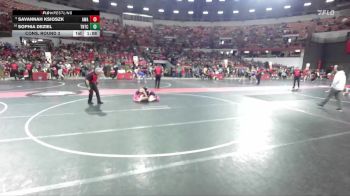 132 lbs Cons. Round 3 - Savannah Ksioszk, Askren Wrestling Academy vs Sophia DeZiel, Team Nazar Training Center