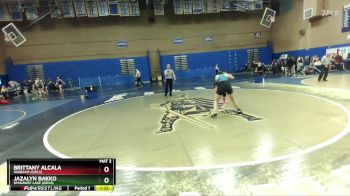 155lbs Champ. Round 1 - Brittany Alcala, Hoquiam (Girls) vs Jazalyn Bakko, Spanaway Lake (Girls)