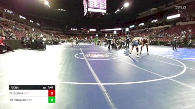 130 lbs Round Of 32 - Valerie Godina, Westminster vs Monica Vasquez, Birmingham