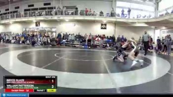 120 lbs Champ. Round 2 - William Patterson, South Adams Gold Wrestling Club vs Bryce Glaze, Red Cobra Wrestling Academy