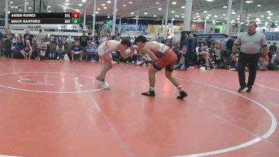 154 lbs Semifinal - Aiden Kunes, Steller Trained Maul - HSC vs Mack Santoro, Grit Mat Club Blue - HSC