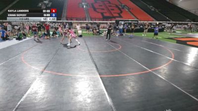 110 lbs Kayla Landers, Colorado 1 HS Girls vs Erinn Sepesy, California HS Girls
