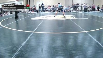 113 lbs Consi Of 16 #1 - Max Mendoza, Wright Wreslting Academy vs Ryder Loughlin, Golden Backs MRTC
