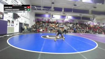 Boys 128 lbs Cons. Round 2 - Domingo Martinez, Live Oak Boys vs Aiden Beal, Etna Boys