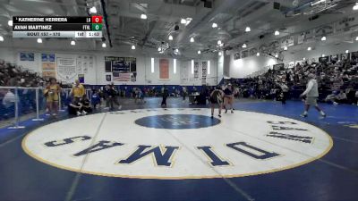 170 lbs Champ. Round 1 - Katherine Herrera, La Habra vs Avah Martinez, Foothill (Santa Ana)