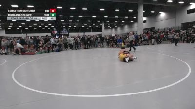 126 lbs Cons. Sub-rd Of 16 - Sebastian Serrano, Mustang Wrestling Club vs Thomas Lobliner, Young Guns Nashville Wrestling