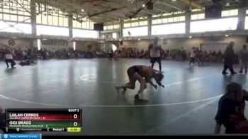 98 lbs Round 1 (4 Team) - Gigi Bragg, Michigan Revolution Blue vs Lailah Cerros, Hillbilly Hamster Mafia