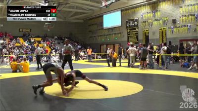 103 lbs 7th Place Match - Aaden Lopez, Daniel Cormier Wrestling vs Vladislav Akopian, Alpha Dawg