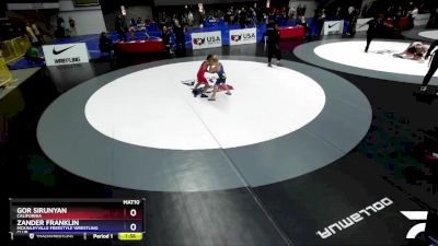 70 lbs Cons. Round 2 - Gor Sirunyan, California vs Zander Franklin, McKinleyville Freestyle Wrestling Club