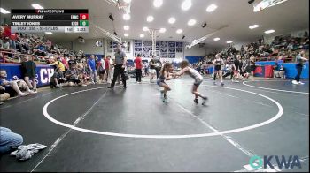 52-57 lbs Rr Rnd 3 - Avery Murray, El Reno Wrestling Club vs Tinley Jones, Kingfisher YellowJackets