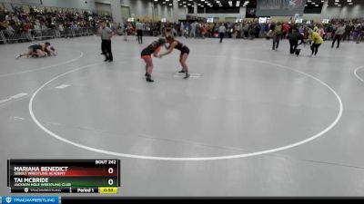 125 lbs Cons. Round 3 - Tai McBride, Jackson Hole Wrestling Club vs Mariaha Benedict, Sebolt Wrestling Academy