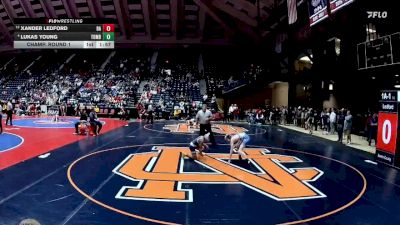 1A-106 lbs Champ. Round 1 - Xander Ledford, Banks County vs Lukas Young, Toombs County