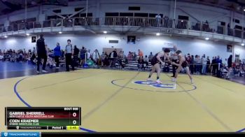 132 lbs Cons. Round 5 - Gabriel Sherrell, New Castle Youth Wrestling Club vs Coen Kraemer, Hybrid Wrestling Club