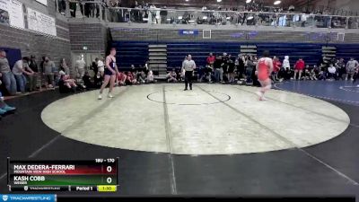 170 lbs Round 2 - Max DeDera-Ferrari, Mountain View High School vs Kash Cobb, Weiser