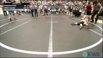 43 lbs Rr Rnd 1 - Genevieve Foust, Shelton Wrestling Academy vs Trinity Collins, Standfast