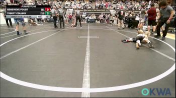 43 lbs Rr Rnd 1 - Genevieve Foust, Shelton Wrestling Academy vs Trinity Collins, Standfast