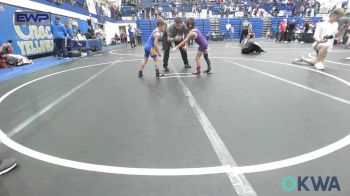 52 lbs Consolation - Jaxxe Madrid, Chickasha Youth Wrestling vs Braydon Smith, Noble Takedown Club