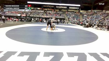 157 lbs Quarterfinal - Kolton McElwain, Goddard HS vs Campbell Denton, Wichita-Bishop Carroll HS