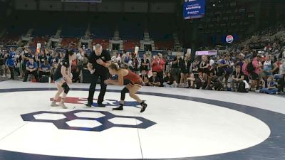 95 lbs Cons. Rd Of 32 - Peyton Brazzle, Kansas vs Paris Watts, Georgia