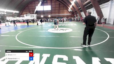 285 kg Rr Rnd 2 - John Drury, Tech Squad Wrestling Club vs Orest Nazarchuk, Wyoming Seminary