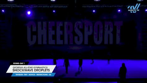 Georgia All-Star Gymnastics - Shockwave Droplets [2024 L1 Tiny - Novice - Restrictions - D2 Day 1] 2024 CHEERSPORT Atlanta Classic