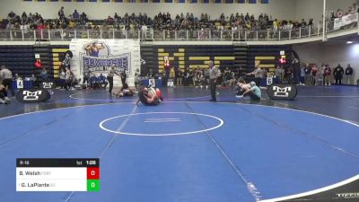 172 lbs R-16 - Braedon Welsh, Fort Cherry vs Gage LaPlante, St. Francis-NY