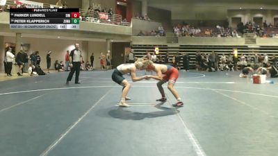 160 Championship Bracket Cons. Round 3 - Parker Lundell, Simley vs Peter Klapperich, Zumbrota-Mazeppa