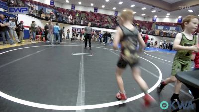 52 lbs Round Of 16 - Coleman Baker, Tecumseh Youth Wrestling vs Creed Williams, Choctaw Ironman Youth Wrestling
