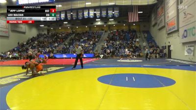 133 lbs Champ. Round 2 - Jeff Lopez, Oregon State vs Leo Macias, Unattached