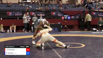 97 lbs Cons. Round 3 - Cole Mirasola, Askren Wrestling Academy vs Rodsean Graham, Illinois