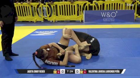 Valentina Javiera Larrondo Peña vs Jadeya Sway Reber 2025 Pan IBJJF Jiu-Jitsu No-Gi Championship