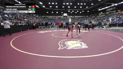 125 lbs Cons. Semi - Brooklynn McCormick, Bonner Springs HS vs Brynn Lowe, Overland Park - Blue Valley Southwest HS