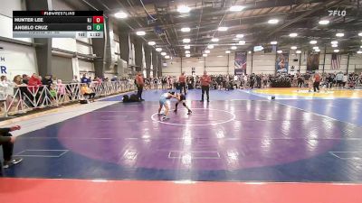 75 lbs Round Of 32 - Hunter Lee, NJ vs Angelo Cruz, CA