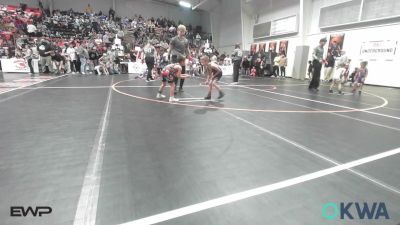 52 lbs Semifinal - Caulyer Cassity, Barnsdall Youth Wrestling vs Daxton Houston, Skiatook Youth Wrestling