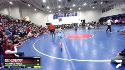 112-126 lbs Round 1 - TreyLynn Brattin, Rawlins Wrestling Club vs Kaedynce Pierce, High Plains Thunder Wrestling