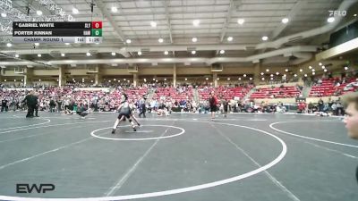 76 lbs Champ. Round 1 - Porter Kinnan, Hawk vs Gabriel White, SlyFox