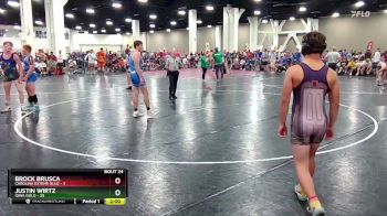 165 lbs Round 6 (8 Team) - Justin Wirtz, Iowa Gold vs Brock Brusca, Carolina Exteme Blue