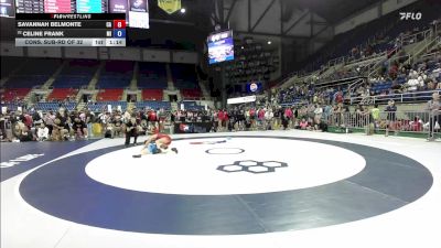 120 lbs Cons. Sub-rd Of 32 - Savannah Belmonte, CA vs Celine Frank, MI