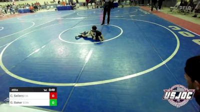 46 lbs Quarterfinal - Case Sellers, Elgin Wrestling vs George Baker, Scrap Yard Training