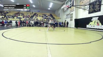 145 lbs Semifinal - Rosha MAXWELL, Tahlequah Girls HS vs Emily Beckley, Broken Arrow Girls HS