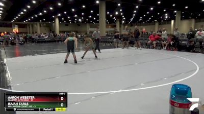 Placement Matches (16 Team) - Aaron Webster, Alabama Elite Gold vs Isaiah Earls, Williamson County WC