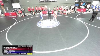 285 lbs Round 4 (16 Team) - Andrew Thomas, SAWA-GR vs Cody Merrill, SCVWA-GR