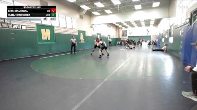 190 lbs Cons. Round 4 - Isaiah Enriquez, Arroyo vs Eric Madrigal, Newport Harbor